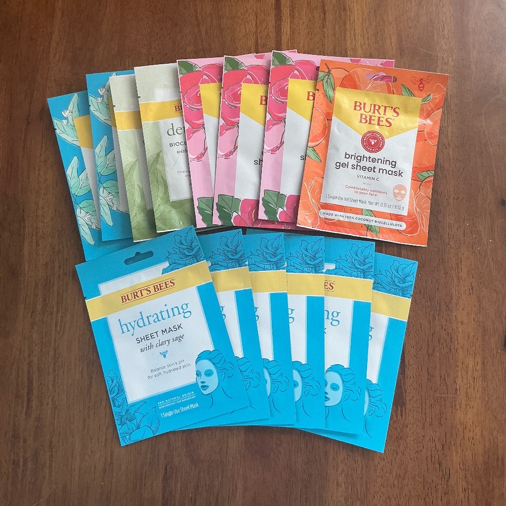 Burt’s Bees 14 count mix face sheet mask